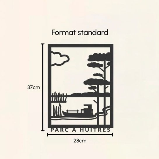 Tableau décoratif en bois Pays Basque - Déco murale made in France - Idée déco nature