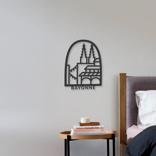 Tableau décoratif en bois Bayonne