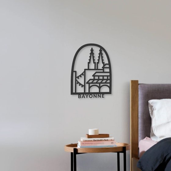 Tableau décoratif en bois Bayonne