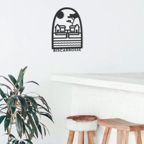 Tableau décoratif en bois Biscarosse