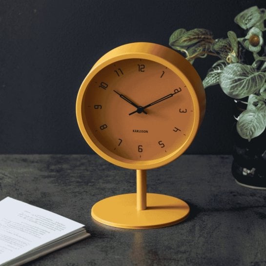 Horloge de table design moderne - Réveil silencieux décoratif - Idée déco intérieure moderne