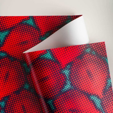 Rouleau papier cadeau - Pétales pop art