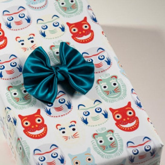 La Danse des Masques Papier Cadeau - Papier cadeau artistique et original éco-responsable made in France