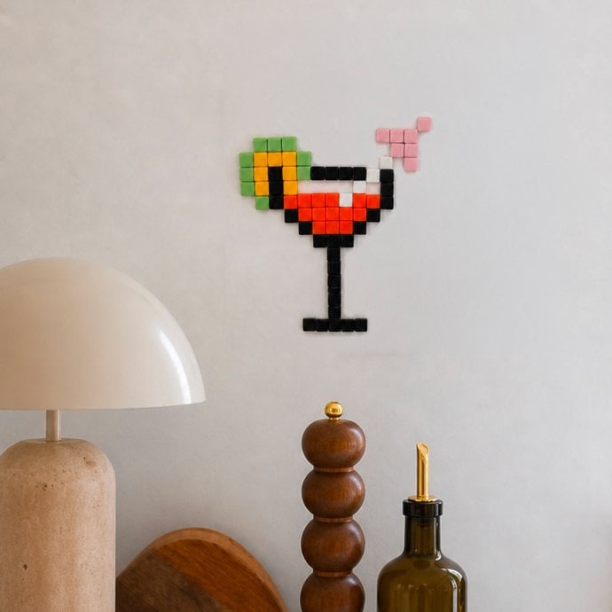 Kit DIY mosaïque cocktail - Coffret créatif - Idée cadeau DIY originale et activité manuelle
