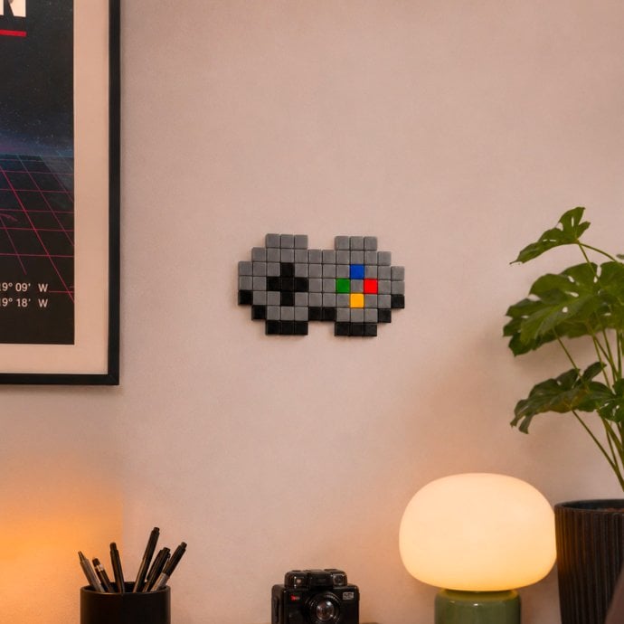 Kit DIY mosaïque manette retro - Coffret créatif - Idée cadeau DIY originale et activité manuelle