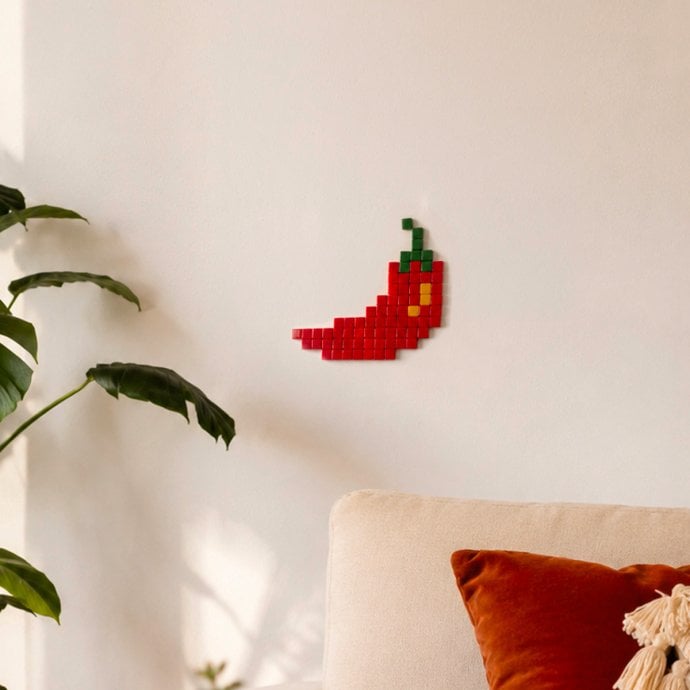 Kit DIY mosaïque piment - Coffret créatif - Idée cadeau DIY originale et activité manuelle