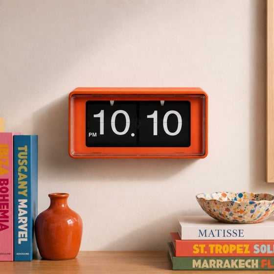 Horloge rétro silencieuse design