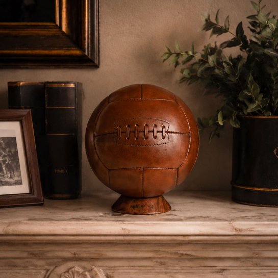 Ballon de Foot 1940 en Cuir - Objet déco et cadeau pour amateur de football