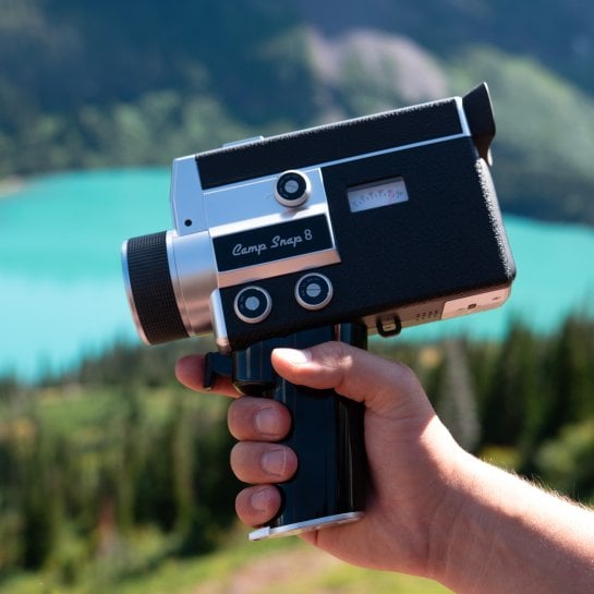Caméra Digitale CS-8 Camp Snap - Vidéo rétro style super 8 - Caméra vintage sans écran