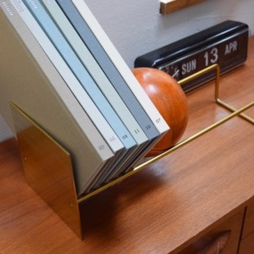 Serre-livres design avec boule en bois Image 45182