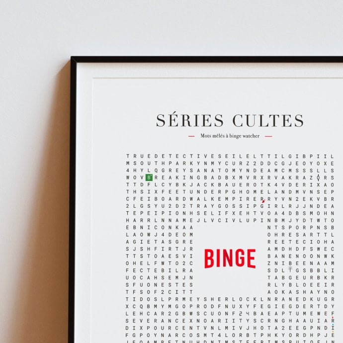 Affiche vintage séries