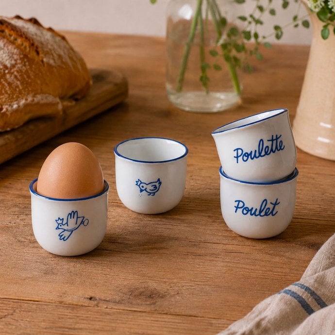 Set de 4 coquetiers Affaire de Famille x Horty