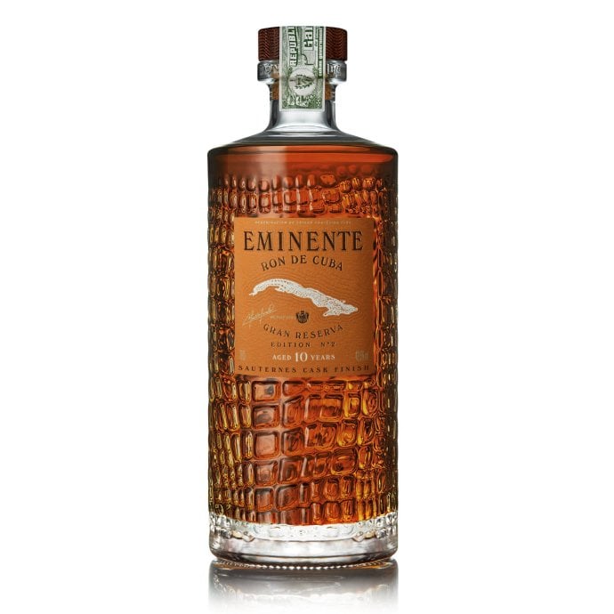 Rhum Eminente Gran Reserva 10 ans – Authentique rhum cubain à 43,5°, assemblage léger & aguardiente – Cuba