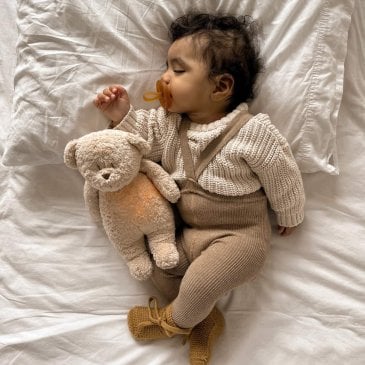Peluche bruit blanc lumineuse - Ourson (image 2)
