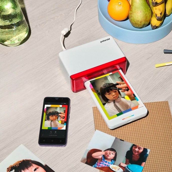 Imprimante Polaroid Hi-Print 4x6 Starter Set - Pack 80 photos inclus - Kit impression photo smartphone 10x15cm