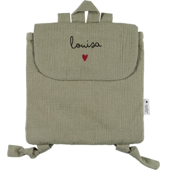 Sac à Dos Enfant Personnalisable - Gaze de Coton Léger | Crèche, Maternelle & Sorties - Fabriqué au Portugal