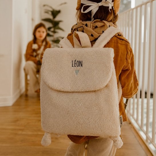 Sac à Dos Enfant Personnalisable - Gaze de Coton Léger | Crèche, Maternelle & Sorties - Fabriqué au Portugal