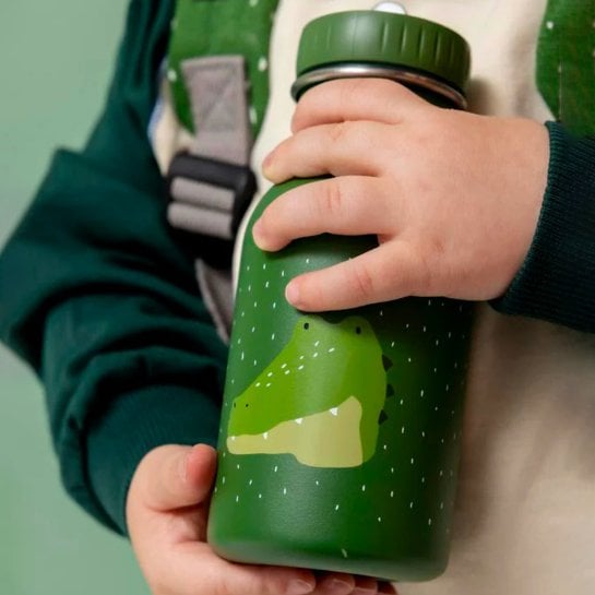Gourde inox Trixie 350 ml - Animaux rigolos - Gourde pour enfant - Légère et durable, sans BPA