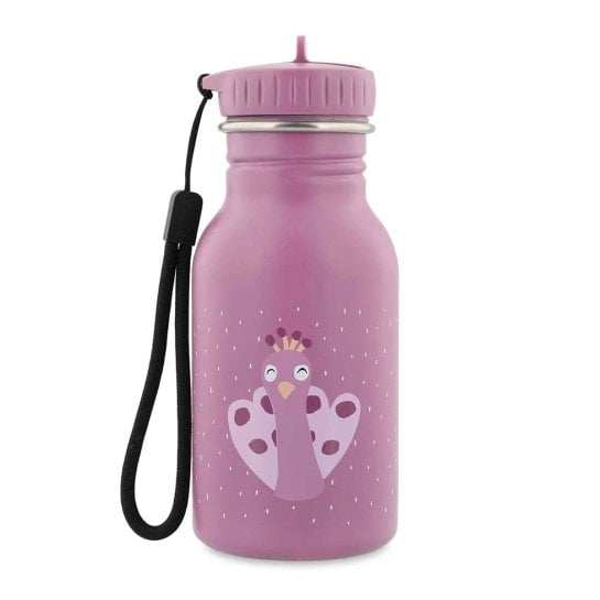 Gourde inox Trixie 350 ml - Animaux rigolos - Gourde pour enfant - Légère et durable, sans BPA