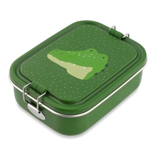 Lunch box animaux Trixie - Equipement repas pour enfant - Lunch box en metal avec dessin d'animaux
