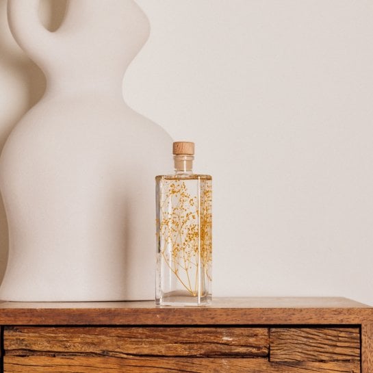Plantes immergées en bouteille - Herbarium décoratifs fait en France - Idée cadeau femme