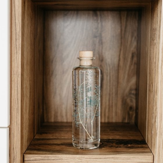 Plantes immergées en bouteille - Herbarium décoratifs fait en France - Idée cadeau femme