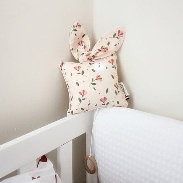 Coussin musical Mellipou Dirty Dancing à motif fleuri fabriqué en France (image 2)