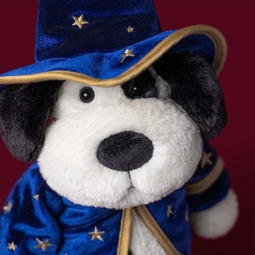 Peluche chiot sorcier Jellycat Rufferty Puppy Wizard avec cape et chapeau (image 2)