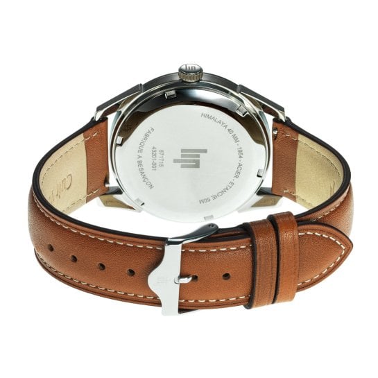 Montre LIP Himalaya 40mm - Bracelet cuir, style classique, élégante et intemporelle - Made in France
