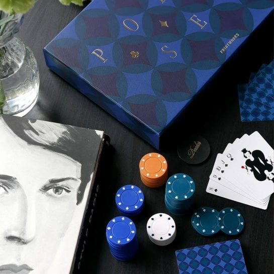 Coffret de poker design Printworks à exposer sur une table basse