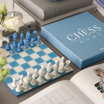 Jeu d'échec bleu