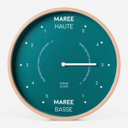 Horloge des marées Ocean Clock - Déco originale maison de vacances - Fabrication artisanale française