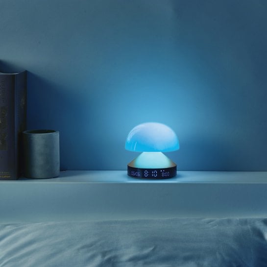 Lampe Mina Sunrise Lexon - 3 en 1 Lampe, Réveil & Simulateur d’aube - Réveil lumineux design