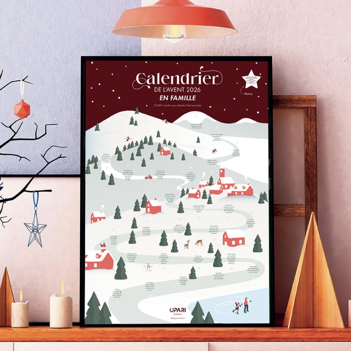 Calendrier de l'Avent famille à gratter