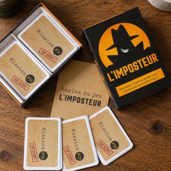 Jeu de société L’Imposteur Oh Happy Games avec mots, bluff et déduction