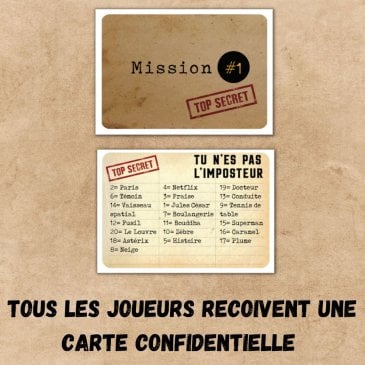 Jeu de société L’Imposteur Oh Happy Games avec mots, bluff et déduction Image 45940