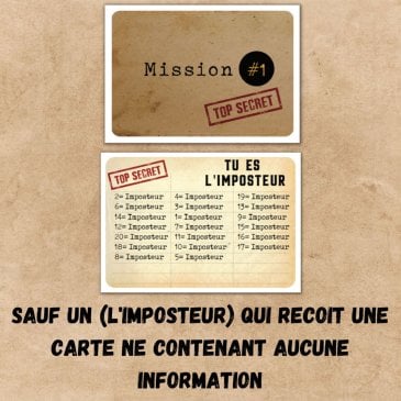Jeu de société L’Imposteur Oh Happy Games avec mots, bluff et déduction Image 45941