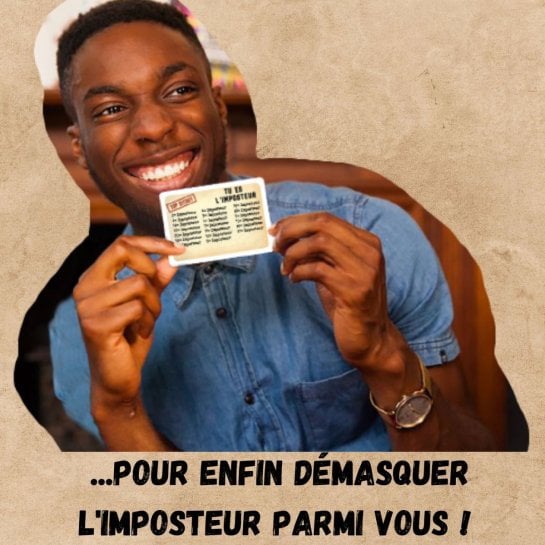 Jeu d’ambiance L’Imposteur où il faut démasquer le joueur qui ignore le mot secret