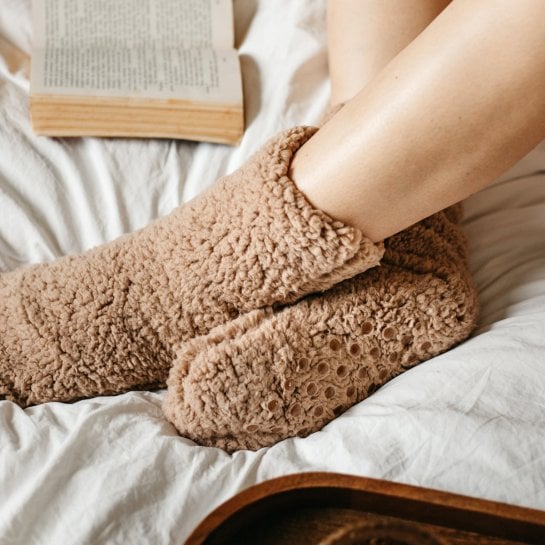 Chaussettes Pilou Club Okuri chaudes, ultra douces et antidérapantes