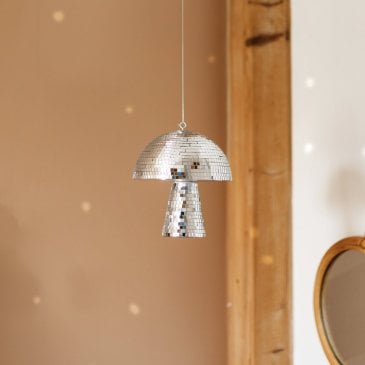 Champignon disco fait main à poser en décoration sur une étagère Image 45997