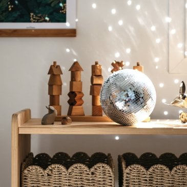 Kit DIY boule disco Brique avec facettes miroir à coller Image 46002