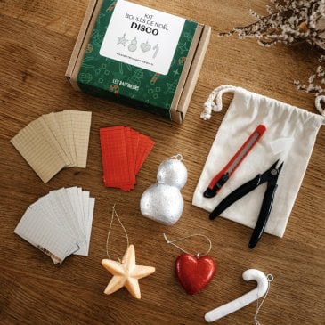 Kit DIY décorations de Noël disco Brique avec facettes miroir (image 2)