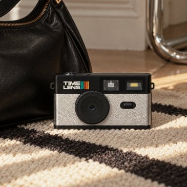 Appareil photo numérique vintage Timelens sans écran avec flash
