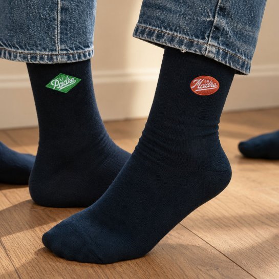 Chaussettes écusson Le Padre - Idée cadeau papa - Affaire de Famille