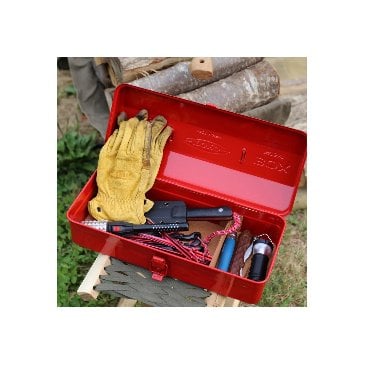 Boîte à outils en acier Toyo Steel Y-350 avec couvercle bombé et poignée arrondie Image 46180