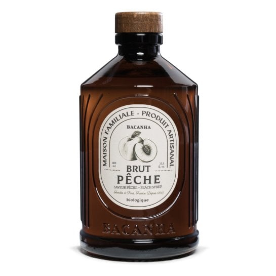 Sirop bio français pour parfumer cafés, boissons chaudes et desserts - Six parfums en bouteille de 400 ml - Bacanha