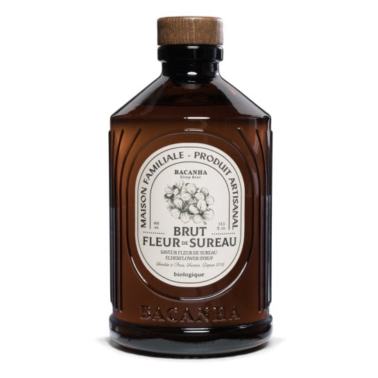 Sirop bio français pour parfumer cafés, boissons chaudes et desserts - Six parfums en bouteille de 400 ml - Bacanha
