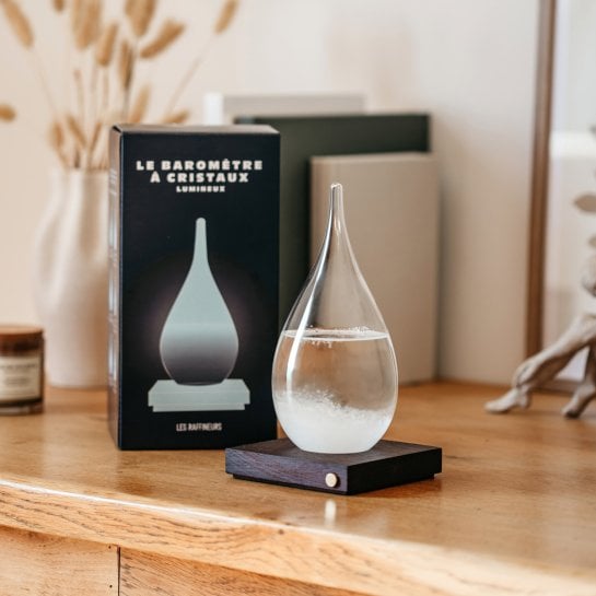 Baromètre lumineux de 21,5 cm avec huit couleurs LED et trois modes d’éclairage