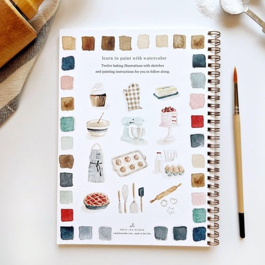 Cahier d’aquarelle à offrir pour un anniversaire