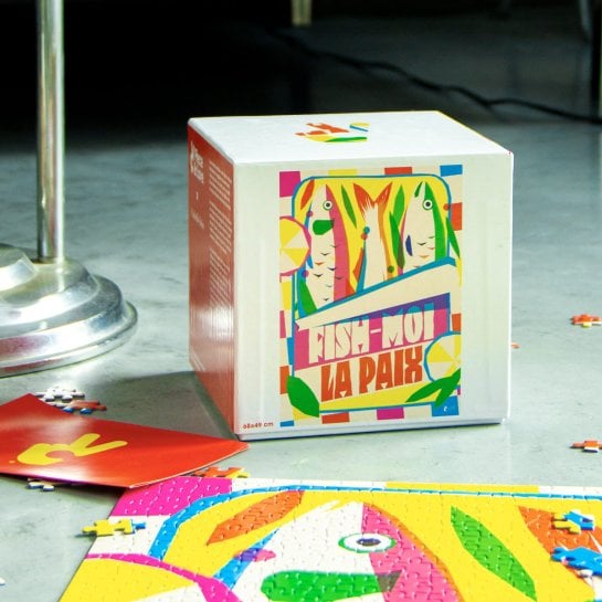 Puzzle coloré à assembler en famille ou entre amis et à exposer une fois terminé